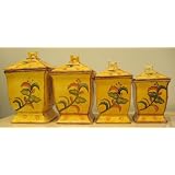 Bamboo Chicken Rooster Kitchen Canister Set by ACK
