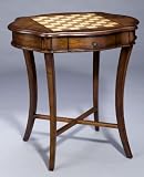 AA Importing 46829 Turtle Top Game Table with Drawer - Walnut Brown