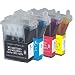 Brother 4 Pack Lc31y, Lc31c, Lc31m, Lc31b