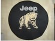 Jeep Bear on 30" Heavy Denim Tire Cover
