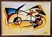Perpetual Motion Abstract Framed Art Poster Print by Alfred Gockel, 43x31