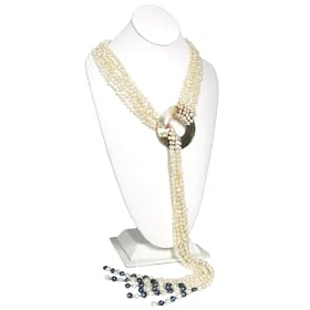 HinsonGayle Glamour Collection Cleopatra 35 White Cultured Pearl Six-Strand... by 