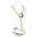 {Valentine's Lightning Deal} HinsonGayle Glamour Collection "Cleopatra" White Cultured Pearl Six-Strand Lariat Necklace 35 Inches