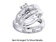 Stunning 3 Pc. Solid 14K. Gold 3/4 CTW. Genuine Diamond Bridal Set For Him and Her *** Top Quality ***