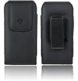 monsoon TURIN II Vertical Leather Case Holster with Rotating Belt Clip for iPhone 5 5s 5c (Fits iPhone 5 with a case)