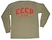 CCCP Star Long Sleeve (Red / Vintage Army Green) - Retro Soviet Tee Image