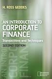 Review John Wiley & Sons  / An Introduction to Corporate Finance: Transactions and Techniques (Securities Institute)