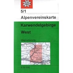 DAV Alpenvereinskarte 05/1 Karwendelgebirge West 1 : 25 000: Topographische Karte