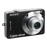 Sony Cybershot 7MP Digital Camera- Black(DSCW70/B)