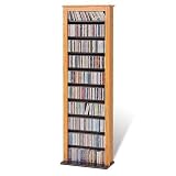 Oak Slim Barrister Tower MultiMedia Collection by Prepac Furniture - OMB-0400