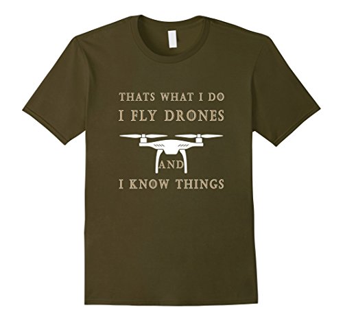 Men's Funny Quadcopter or Drone pilot T Shirt - Game of Drones 3XL Olive