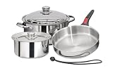 Magma Products Professional Series Stainless Steel Nesting Cookware Starter Set (7 Piece)