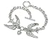 Two Love Birds Silver Link Bracelet Fashion Jewelry
