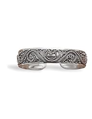 MMA Silver - Cuff with Bead Filigree Design
