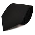 sch�ne feine Designer Krawatte in schwarz Uni - Schlips Binder Tie