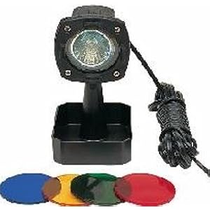20 Watt Halogen Underwater Light with Color Lenses and Transformer by 