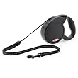 Flexi Large Retractable 26-Foot Classic Long 3 Tape Leash, Black