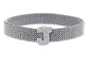 Diamond Clip On letter Initial "J" with Stretch Mesh Bracelet