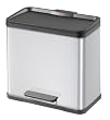 Hailo 0633-219 Trento �ko trio 33 Tret-Abfalltrenner, silber