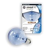 GE 48694 40 Watt Reveal Globe G25 Light Bulb, Clear, 6-Pack