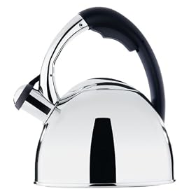 Copco Eclipse 2.0 Quart Teakettle, Polished Stainless Steel