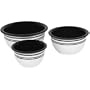 CorningWare Corelle Coordinates 3-Piece Bowl Set, Cafe Black