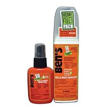 Tender Ben's 30% Deet Home & Field Pack 1.25 and 4 Ounce Bottles (Pack of 2)
