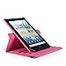 GMYLE(R) Hot Pink 360 Degree Rotating PU leather Folio Stand Case Cover for Nook HD+ Plus 9 inches Barnes & Noble e-book Reader Tablet (Multi Angle- Vertical/Horizontal and Wake up Sleep Function)