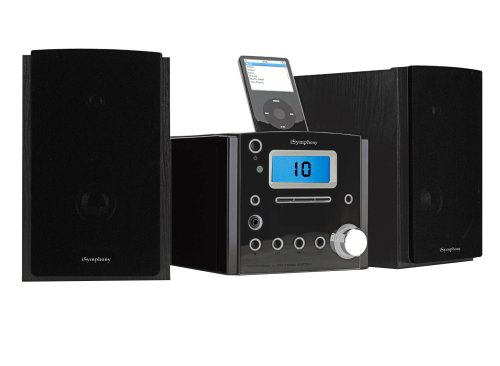 iSymphony M28 120-Watt Micro Speaker System with Built-in Universal Dock for iPod (Black)