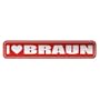 " I LOVE BRAUN " STREET SIGN NAME