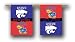 Kansas Jayhawks 28X40 Banner W/ Pole Sleeve - Rivalry House Divided - NCAA