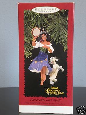 Hallmark Keepsake Ornament - Esmeralda and Djali From Hunchback of Notre Dame 1996 (QXI6351)