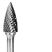 CARBIDE BUR GROBET MADE IN U.S.A. TREE POINTED 3/8X3/4X1/4 DOUBLE CUT