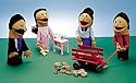 Hispanic Family Puppets