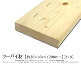 ツーバイ材 【約38×184×1200mm】[2×8]1本入り<O>