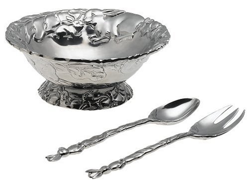 Arthur Court Bunny 3-Piece Salad Serving Set