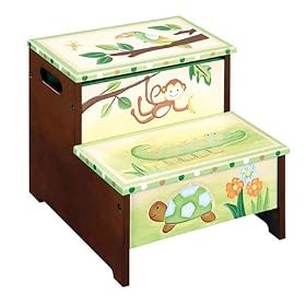 Guidecraft Papagayo Storage Step Up Stool