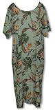 Bird of Paradise Summer Plus Size Hawaiian Aloha Long Dress