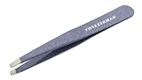 Tweezerman Stainless Steel Slant Tweezer, Granite Sky