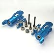 CNC Blade Grips w/ Mixing Arms, Blue: BCPP, BSR