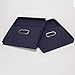 Household Essentials Fabric Storage Boxes with Lids and Handles, Blue