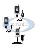 Samsung IP-A790 Car Auto Charger Wall AC Power USB Sync Charge Deluxe Kit w/ Tip Exchange - Gomadic Brand