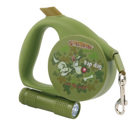 Childrens Toyshop   : Jeli Deli Top Dog Retractable Lead with Torch