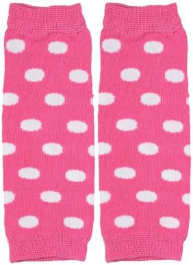 juDanzy Newborn Small Baby Leg Warmers (Newborn-15 Pounds) (Pink Polka Dot)