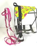 Miniature Horse / Small Pony Bareback Saddle Set - Blue