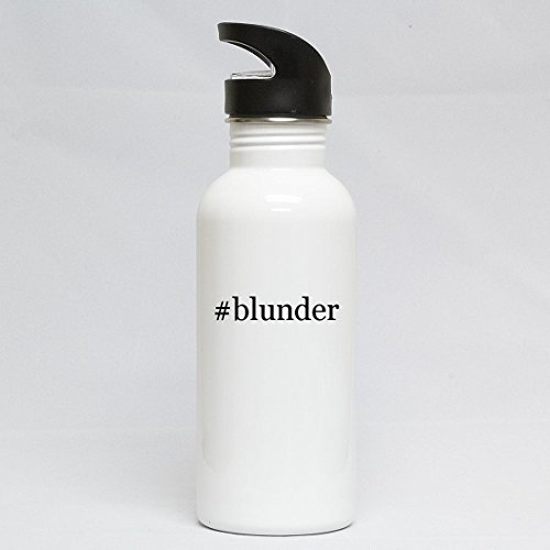 #blunder - Hashtag White 20oz Water Bottle