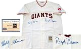 Ralph Branca & Bobby Thomson Autographed/Hand Signed San Francisco Giants Jersey (Steiner)