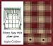 COUNTRY Kitchen APPLE cobbler CURTAIN swag DECOR NEW