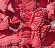 Butterfly Shaped Silk Rose Petals Wedding Favors - 200 Ct - Red