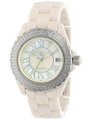Swiss Legend Womens 20051-BGWSR Karamica Collection Diamond Beige High Tech Ceramic Watch